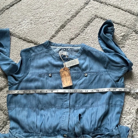 Fat face Imogen Tencel Jumpsuit chambray 10 new - Picture 11 of 13